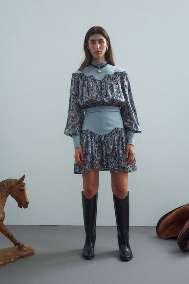 CANTER SCALLOP MINI DRESS-Dress-Alemais-Debs Boutique